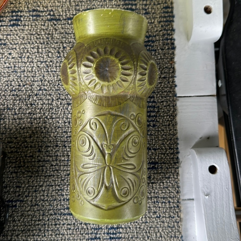 VINTAGE mccoy pottery vase butterfly